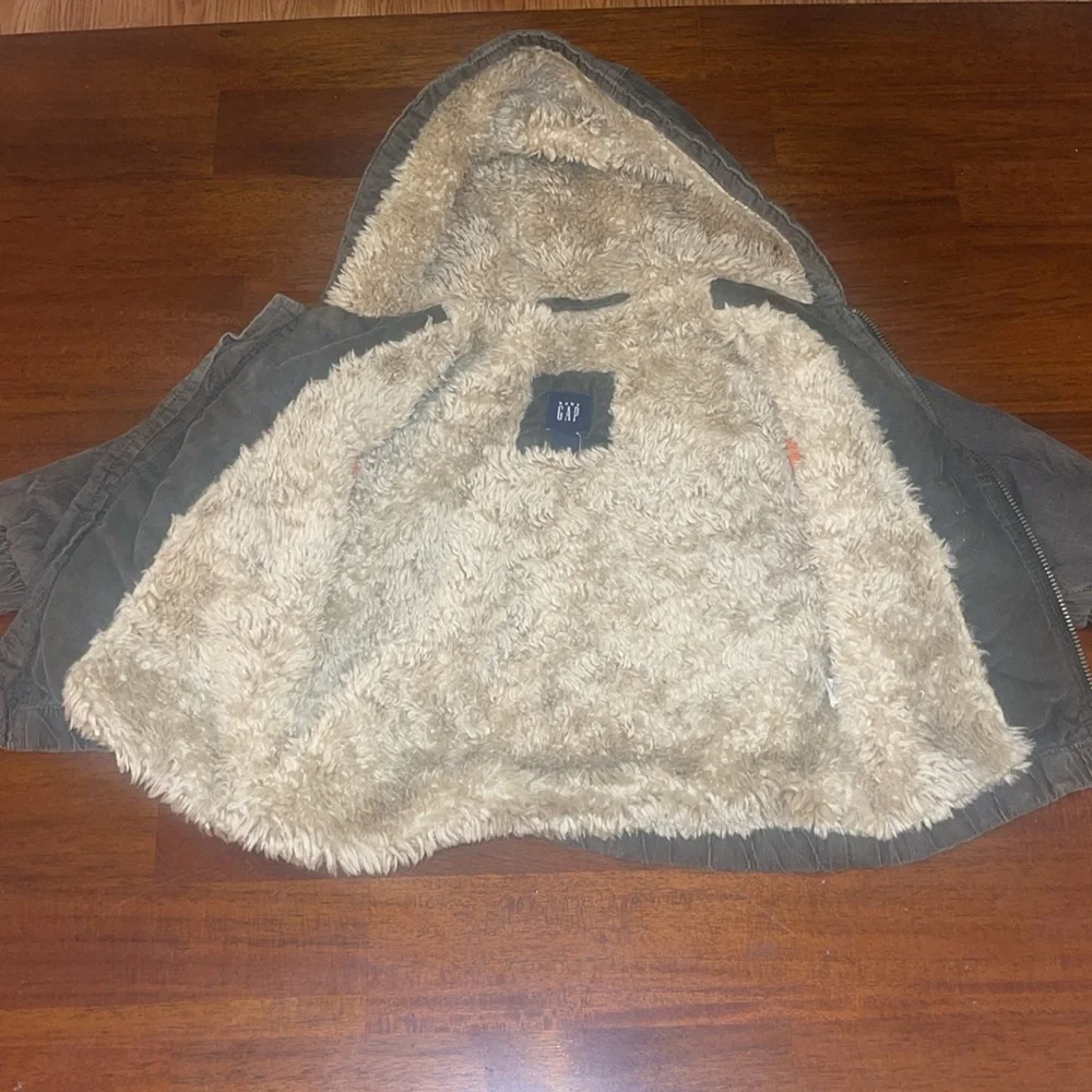 Baby Gap Lot -Boys Faux Fur lined jacket & 1/4 zip sweater. 18-24 months…